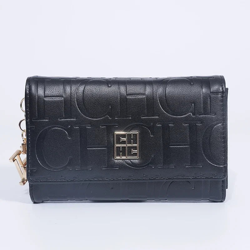 Letter Embossed Pu Wallet