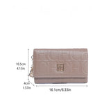 Letter Embossed Pu Wallet