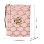 Printed PU Short Wallet