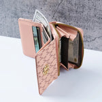 Printed PU Short Wallet