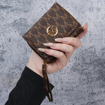 Printed PU Short Wallet