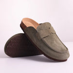 Suede Cork Mule Slipper