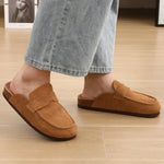 Suede Cork Mule Slipper