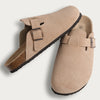 Suede Cork Mule Slipper