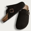 Suede Cork Mule Slipper