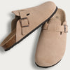 Suede Cork Mule Slipper