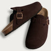 Suede Cork Mule Slipper