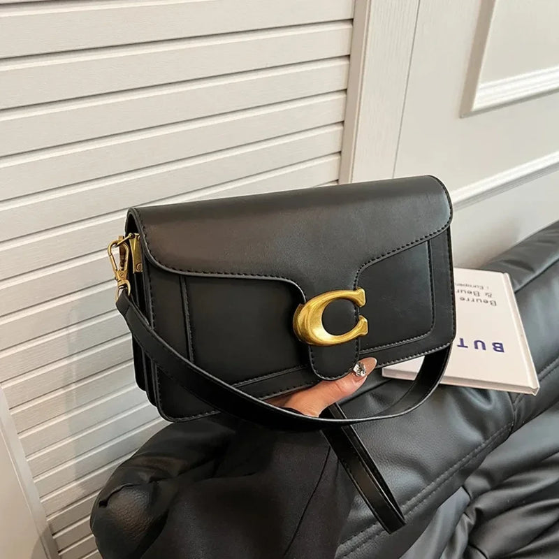 Minimalist Solid Color Crossbody Bag