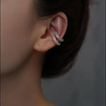 Cubic Zirconia Cartilage Clip Earrings