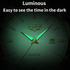 LIGE Leather Chronograph Watch