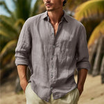 Lightweight Cotton Linen Casual Shirt