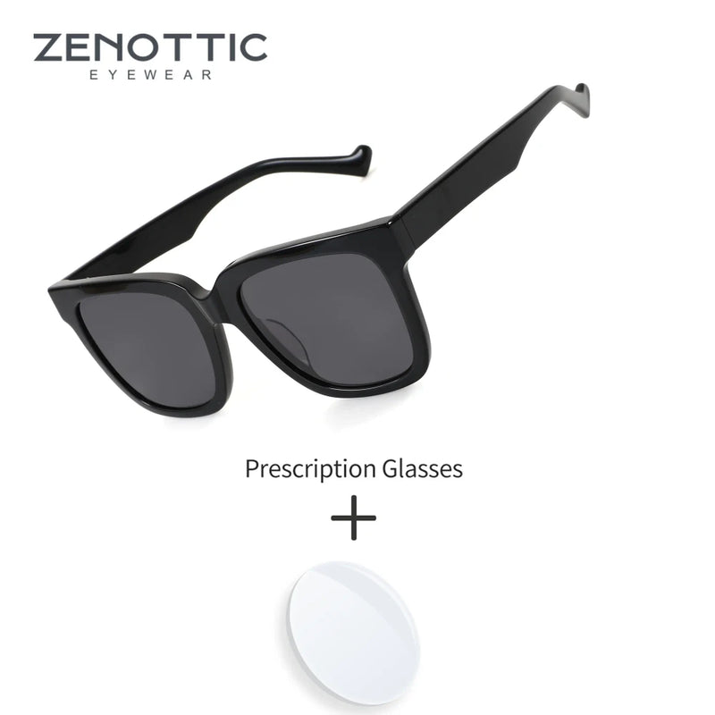 Zenottic Square Acetate Prescription Sunglasses