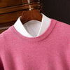 Wool O-Neck Pullover Sweater