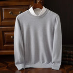 Wool O-Neck Pullover Sweater