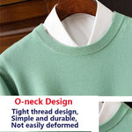 Wool O-Neck Pullover Sweater
