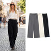 High Waist Straight Trousers