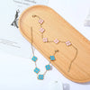 Colorful Clover Chain Bracelet