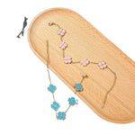 Colorful Clover Chain Bracelet