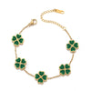 Colorful Clover Chain Bracelet