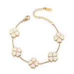 Colorful Clover Chain Bracelet