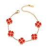 Colorful Clover Chain Bracelet