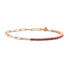 Cubic Zirconia Gold Tennis Bracelet