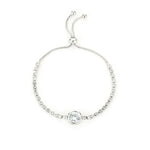 Cubic Zirconia Gold Tennis Bracelet